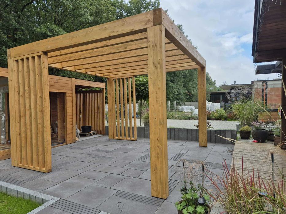• • • • Pergola ogrodowa • • • • P10 4x4 m producent DREWNOTRIK