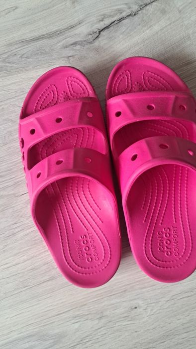 Crocs klapki roz. 39/40 rozowe damskie, stan idealny