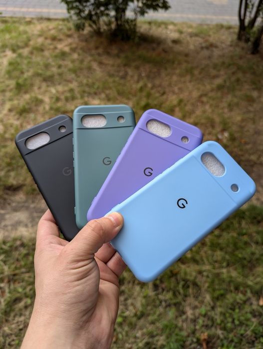 Google Pixel 8A Противоударный чехол з логотипом софт тач Чохол