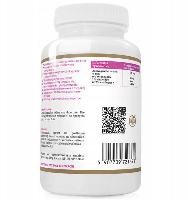 Ашваганда 600мг 90 капсул 9% Progress Labs Ashwagandha 600mg 9%
