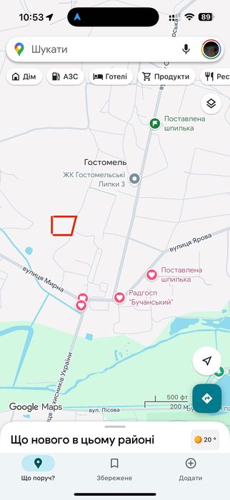 Продаж земельної ділянки правильної форми під приватний будинок