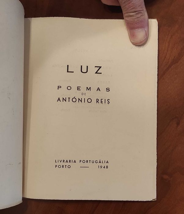 Luz. Poemas de António Reis