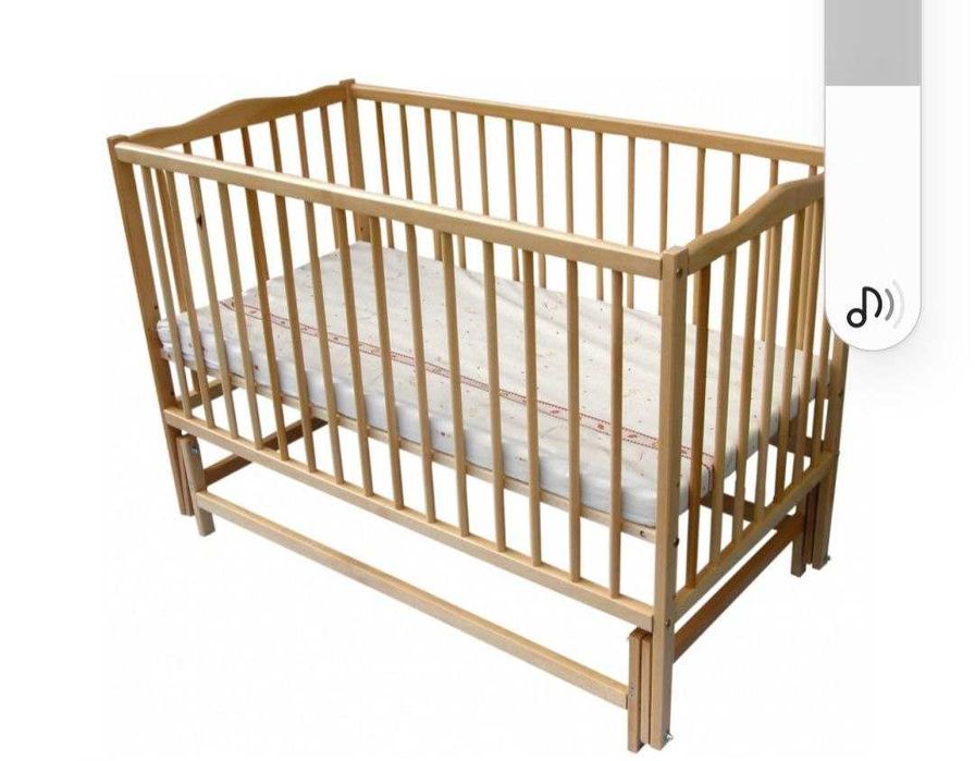 Кроватка Дубок Веселка 66 x 136 x 102 см Бежевая б/у Торг