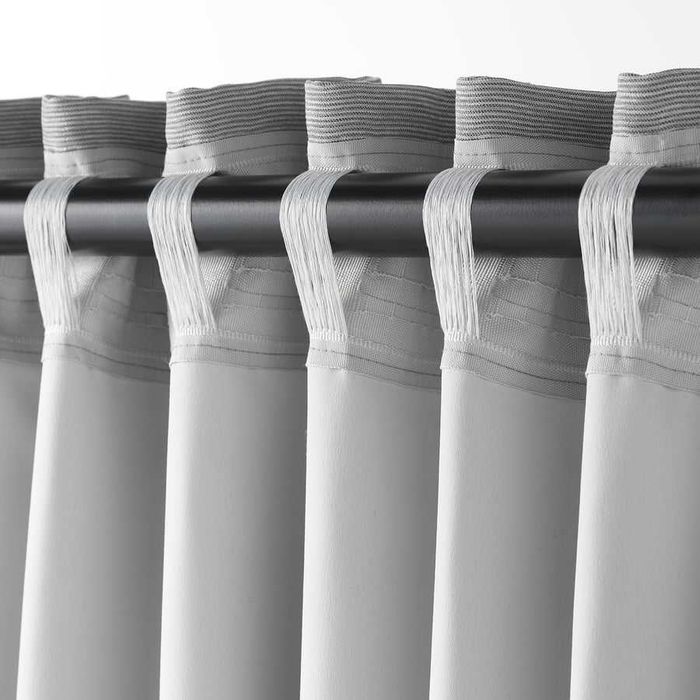 Szare zasłony NOWE, w oryginalnym opakowaniu producenta