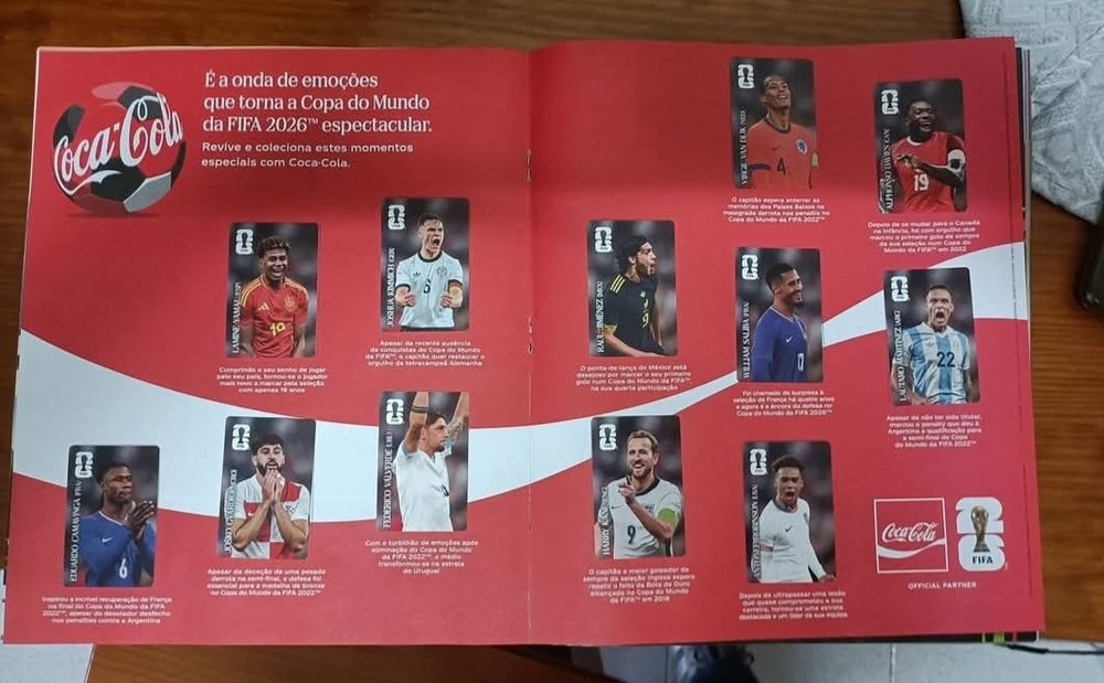 Caderneta mundial 2026 completa