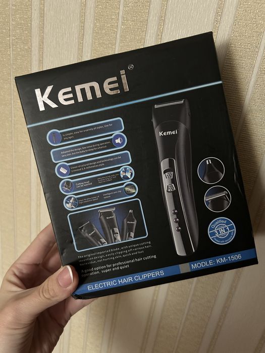 Електро бритва тример машинка kemei