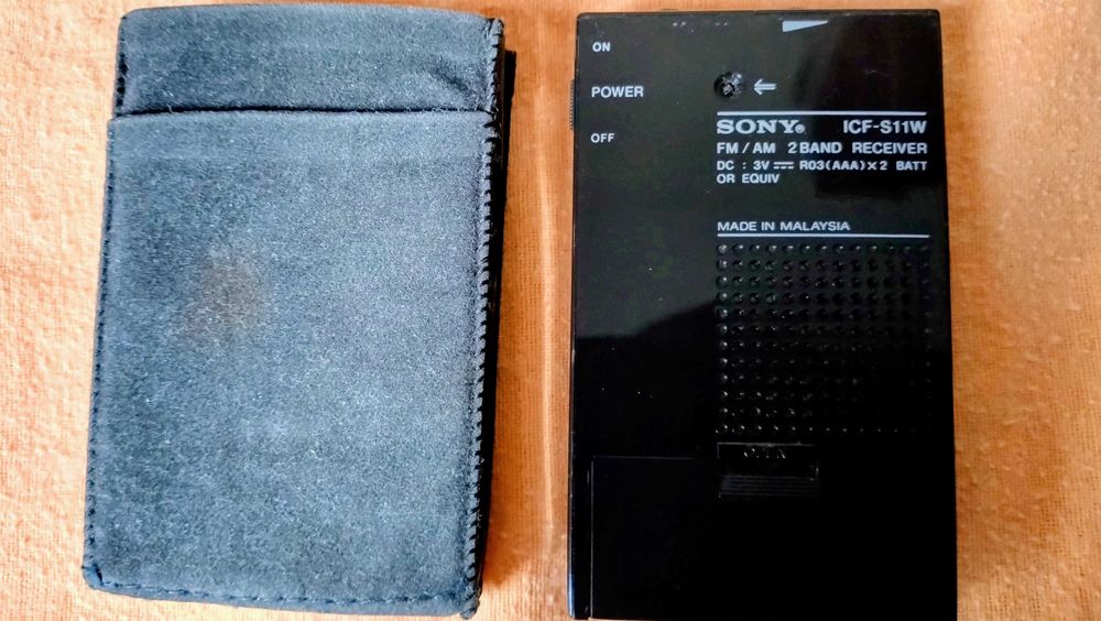 Mini Radio Bolso Raro Sony ICF-S11W FM/AM