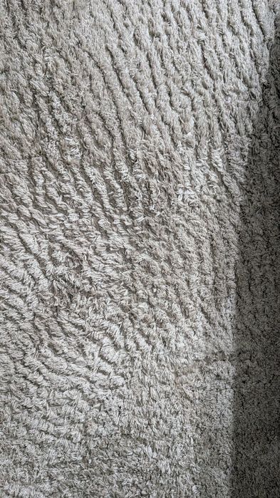 Tapete pelo comprido bege 290x200