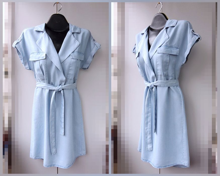 Джинсовое/Коттоновое платье-рубашка Noisy May(Bangladesh)