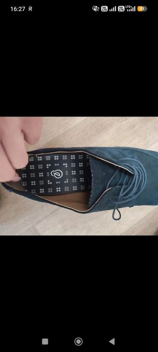 Buty wizytowe zamsz nieużywane rozmiar 45