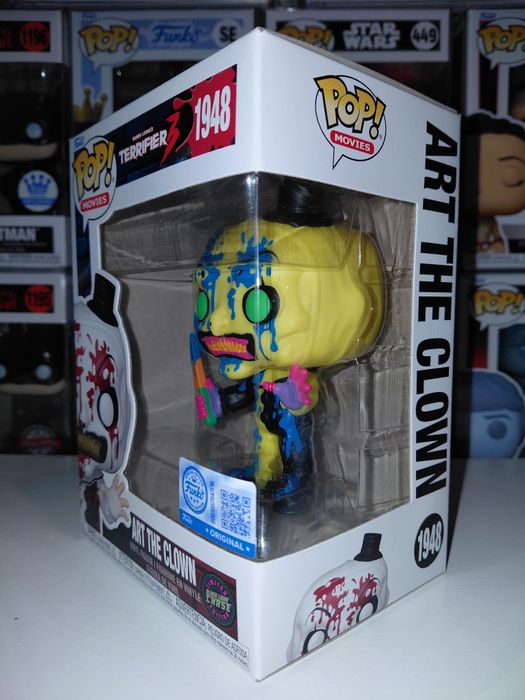 Funko Pop Terrifier 3 Art the Clown Black Light Chase 1948