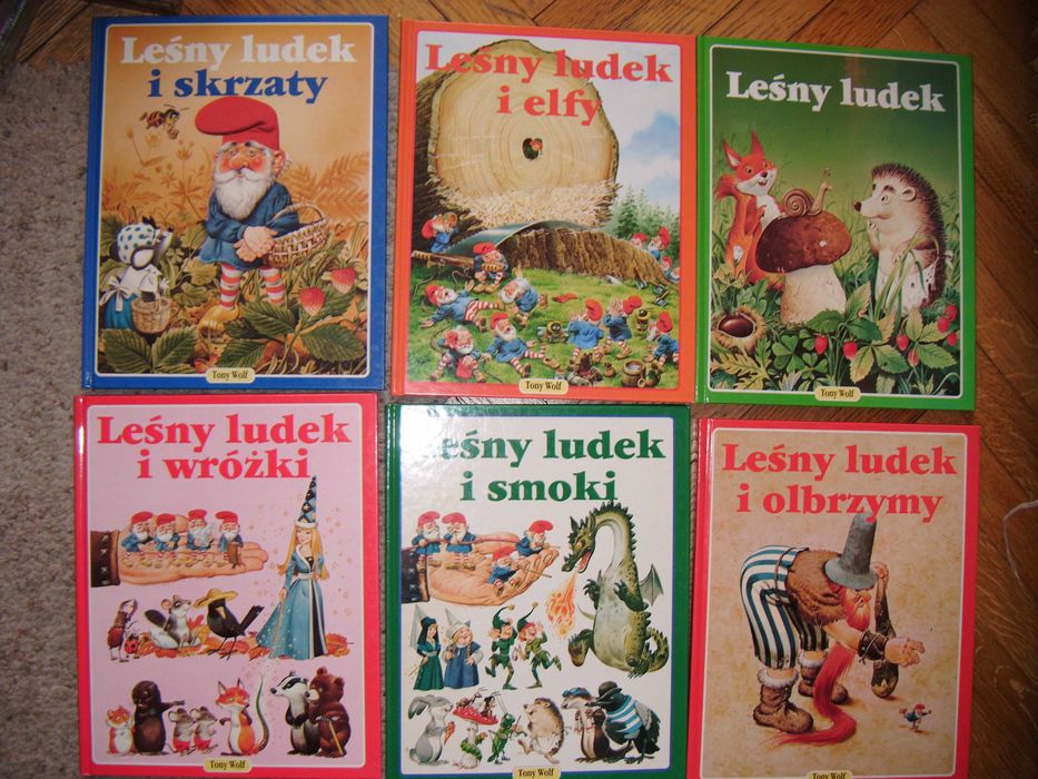 Leśny ludek - 6ksiażek (Tony Wolf); Skrzaty,Smoki,Olbrzymy,Elfy,Wróżki