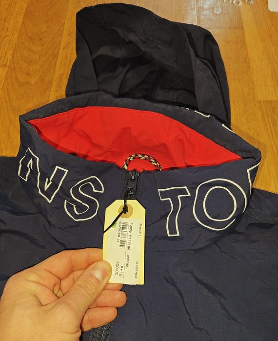 Męska świetna nowa kurtka Tommy Hilfiger Anorak Jeans rozmiar L