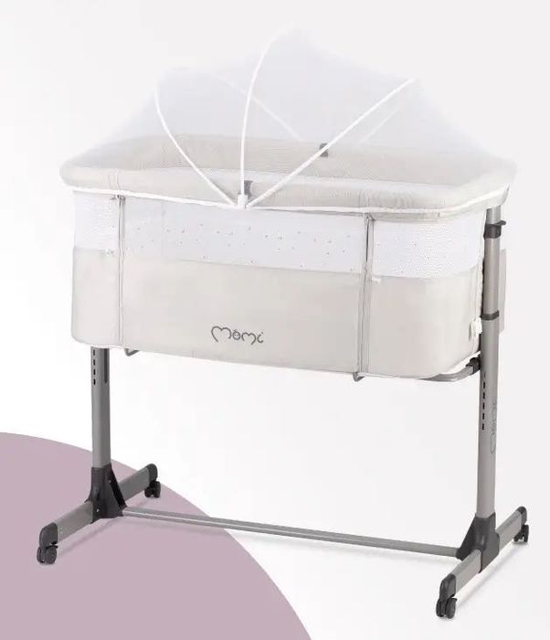 Продам приставне ліжко MoMi Revo Light grey.