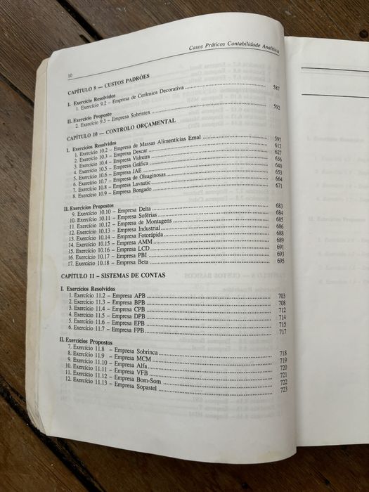 Contabilidade Analítica - Casos Práticos