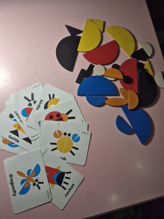 Настольная игра, деревянная мозайка