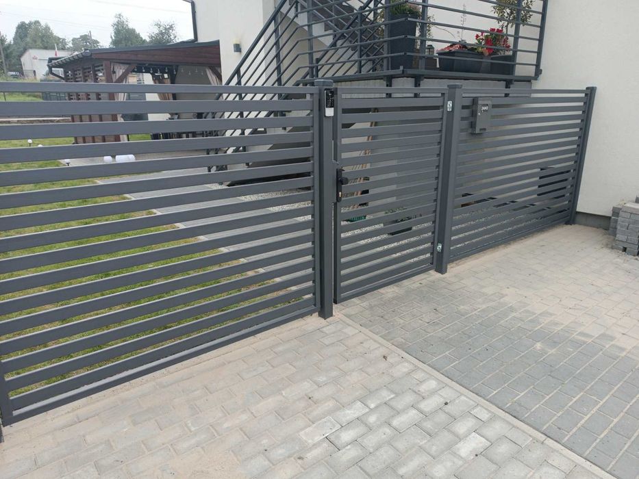 Ogrodzenie, przęsła spawane, przęsła palisadowe nowoczesne ogrodzenia