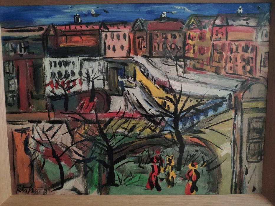 Pintura técnica mista óleo/acrílico sob placa Peter Robert Keil (1983)