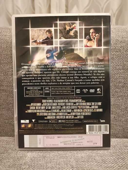 Nem Uma Palavra - dvd