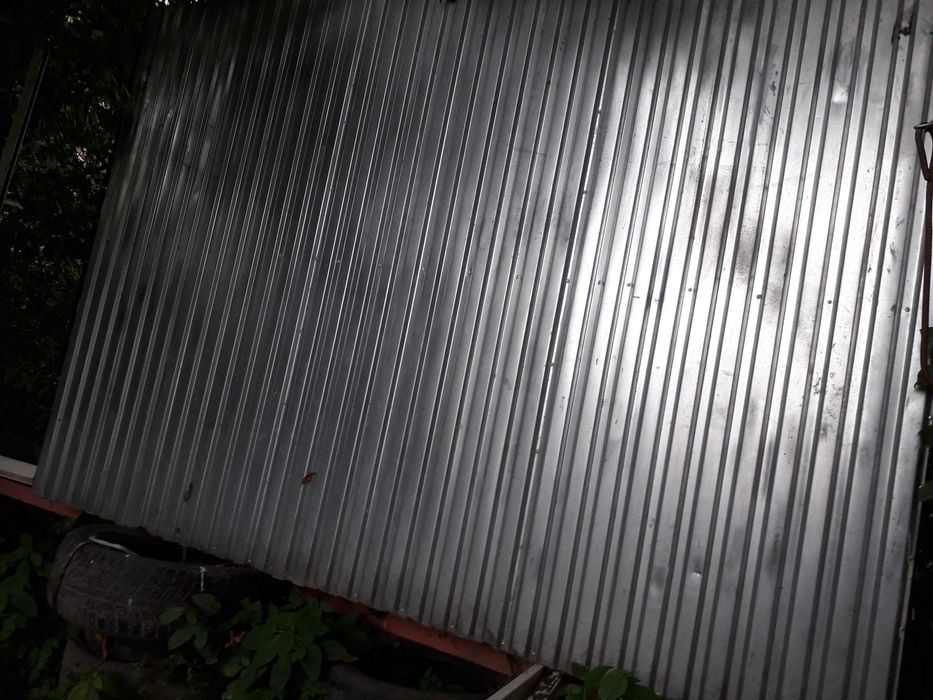 Ворота гаражные металические /нерж/