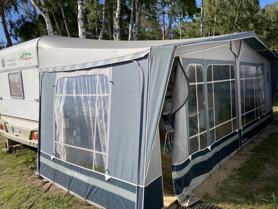 Wynajem przyczepa kempingowa Chałupy 5,5 Albatros Hel campnig kamper