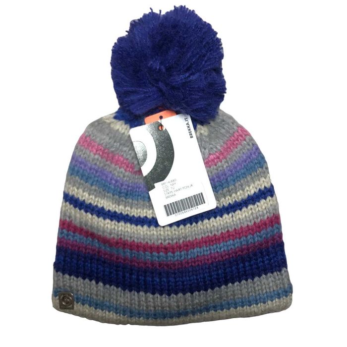CG59 Ciepła Dziecięca Czapka Brekka Zimowa Pompon