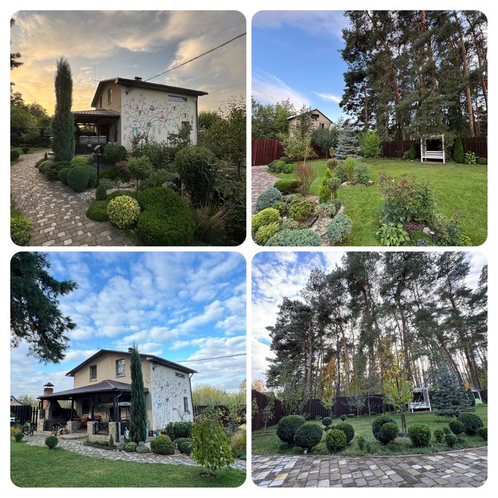 Затишний будинок з каміном в сосновому лісі, 10 соток.