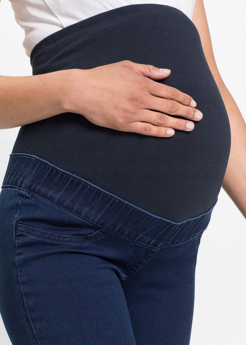 B.P.C jeansy ciążowe granatowe ^48