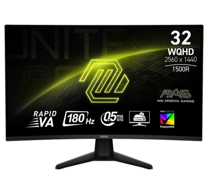 Monitor MSI MAG 32CQ6F 31.5" 2560x1440px 180Hz 0.5 ms [GTG] Curved