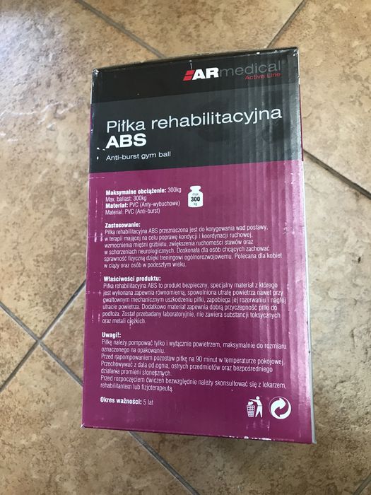 Pilka rehabilitacyjna abs