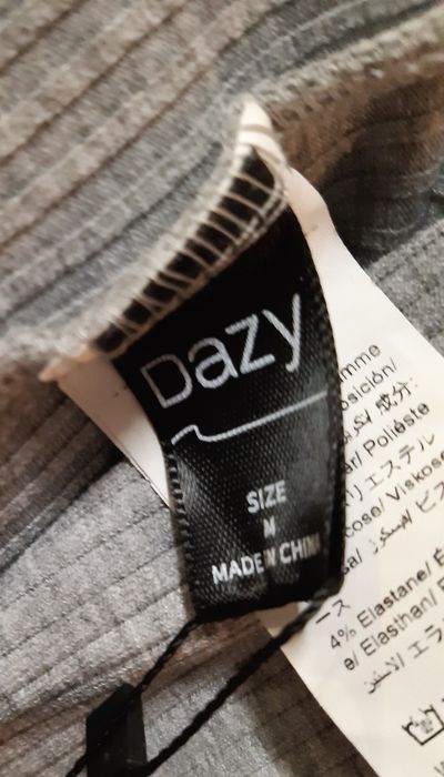 Nowa z metką prążkowana krótka sukienka