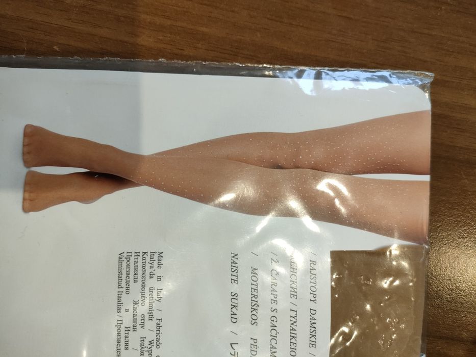 Calzedonia rajstopy z kryształkami, 1/2, XS/S, nowe