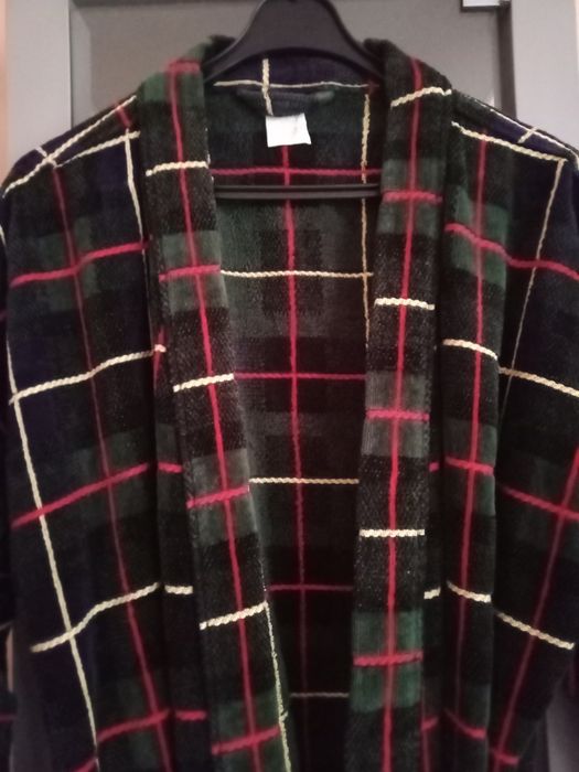 Szlafrok męski kratka,rozm.48/50