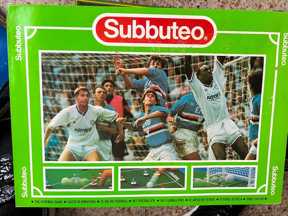 Subbuteo futebol usada caixa como nova