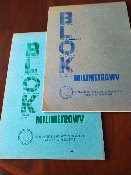 Blok milimetrowy z czasów PRL-u