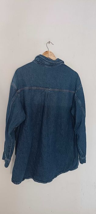Kurtka jeansowa H&M denim/lyocell M (medium) niebieska