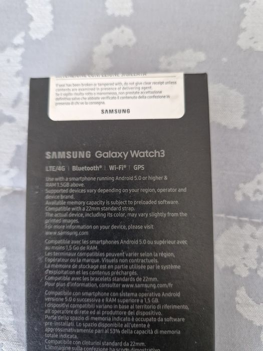 Vendo samsung watch 3 Lte
