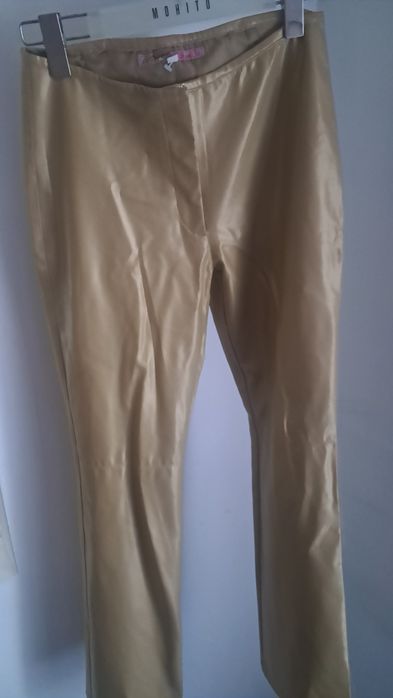 Złote spodnie 36