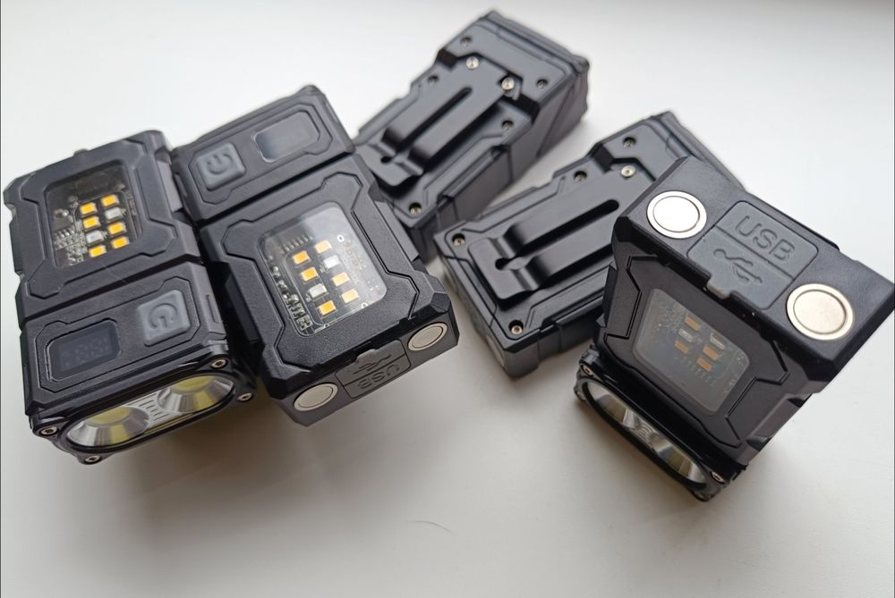 Фонарь тактический повербанк с поворотной головой