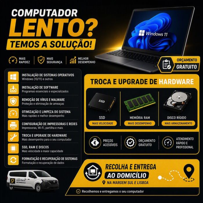Computer Repair and Optimization | Lisbon and South Bank