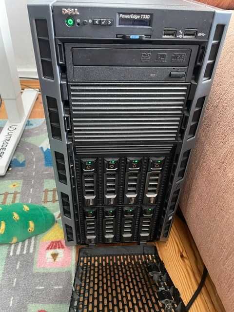 Serwer Dell PowerEdge T330, intel xeon, 64GB RAM ECC, 8 dysków, GPU, RAID, HOST VM