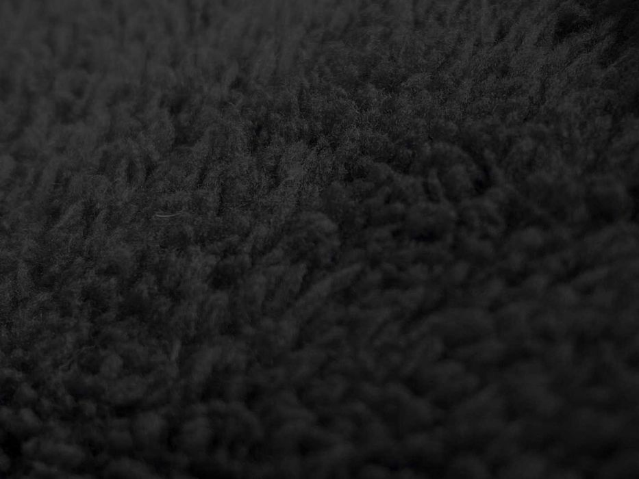 Dzianina miś futerko czarna 180 cm - 1 belka - 34 metry