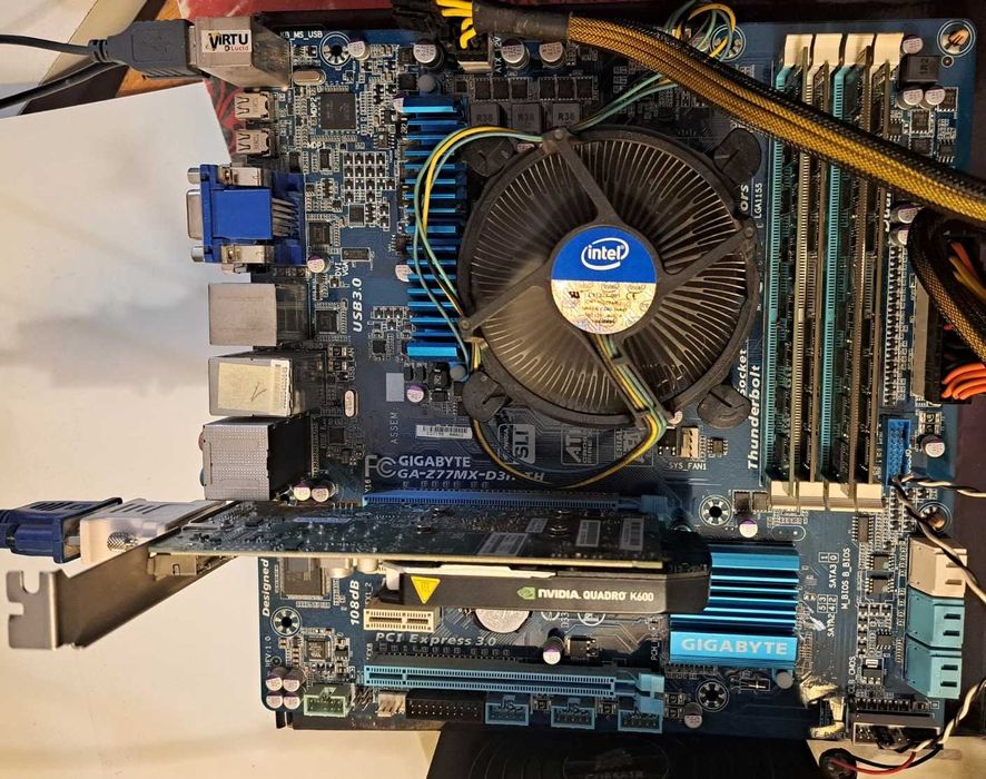 Płyta gł. Gigabyte GA-Z77M-D3H TH/IC I7-3770 3,4GHz/32GB +NvidiaQ 1GB