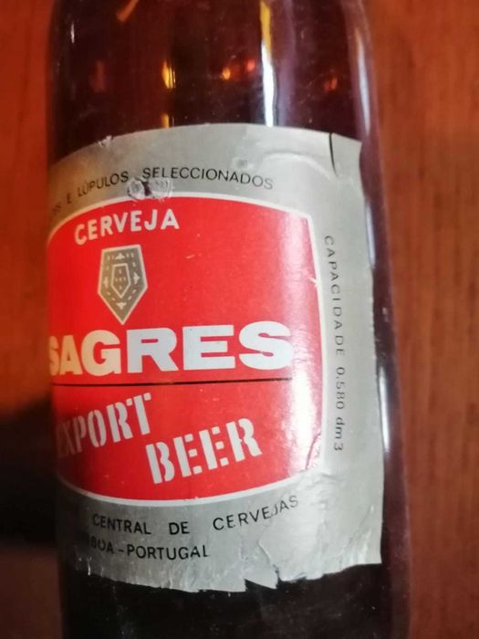 Garrafas Sagres antigas exportadas para Ultramar 1968 - A Bazuca