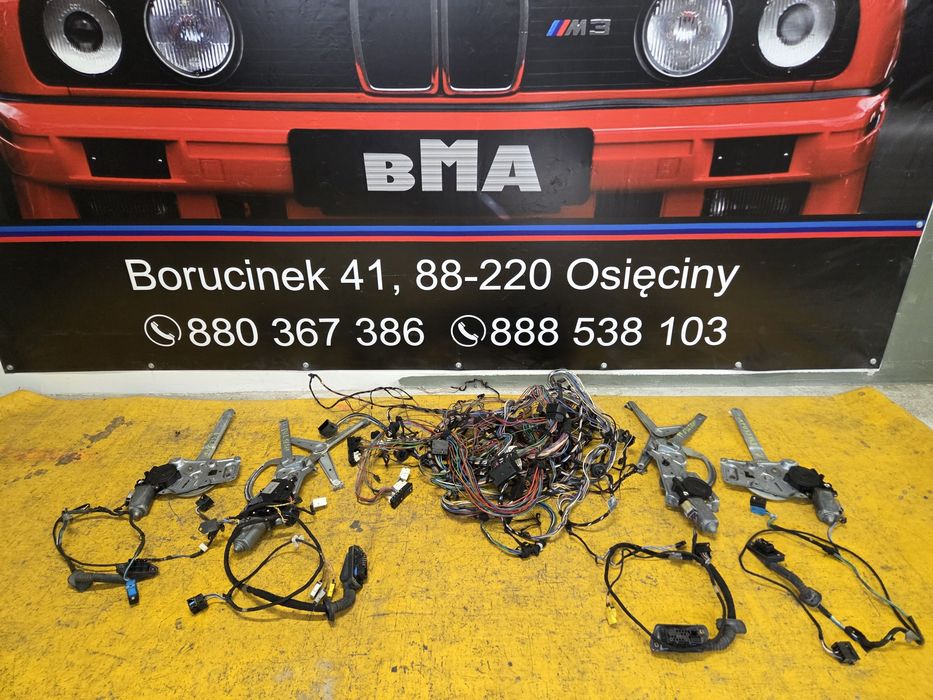 BMW E36 Sedan Turing 4x Elektryczne Szyby Wiązka Mechanizmy Komplet