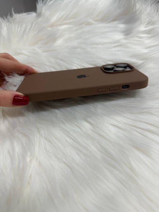 Шоколадний чохол на айфон iphone, коричневий силіконовий чохол чехол