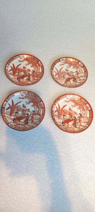 Oryginalna japońska porcelana zestaw filiżanki dzbanek talerzyki