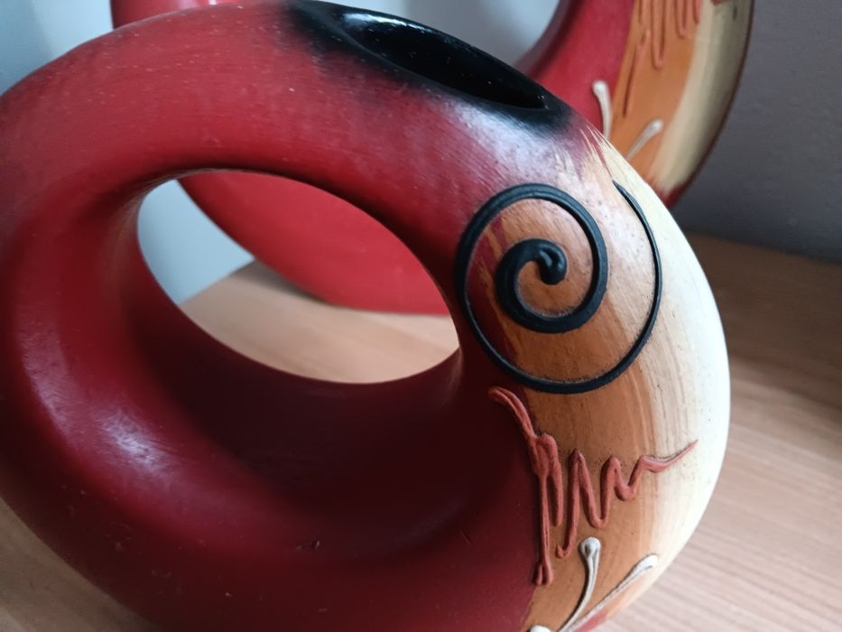 Conjunto de dois objetos decorativos