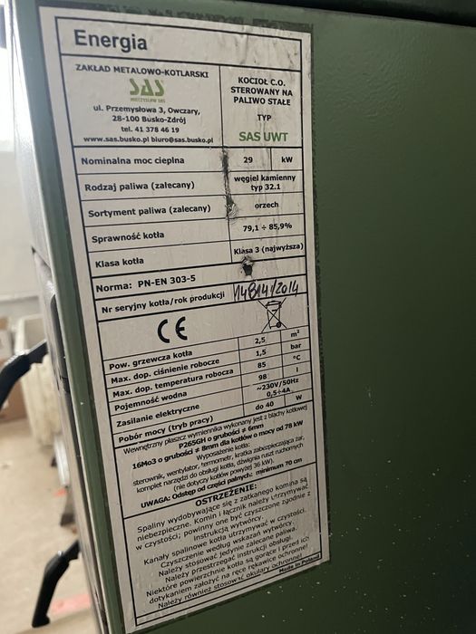 Części do sas 29 kw