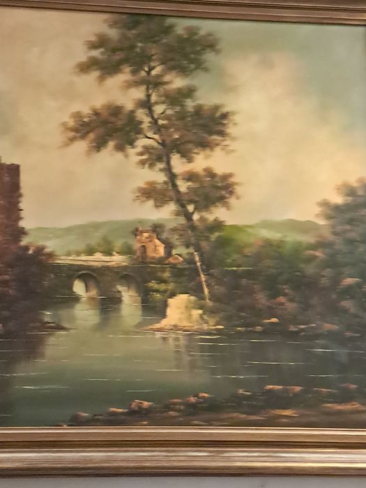 Quadro oleo M.Silva